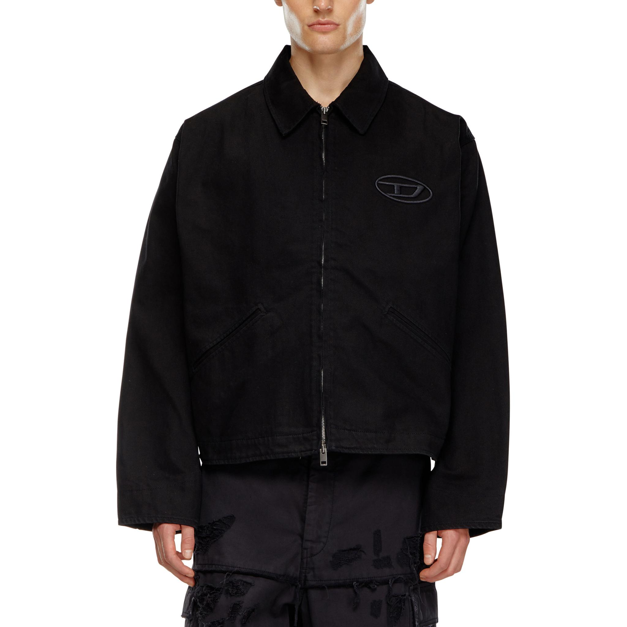 Purchase DIESEL 黑色缝线刺绣破洞补丁宽松夹克. A141470LIBQ-9XX