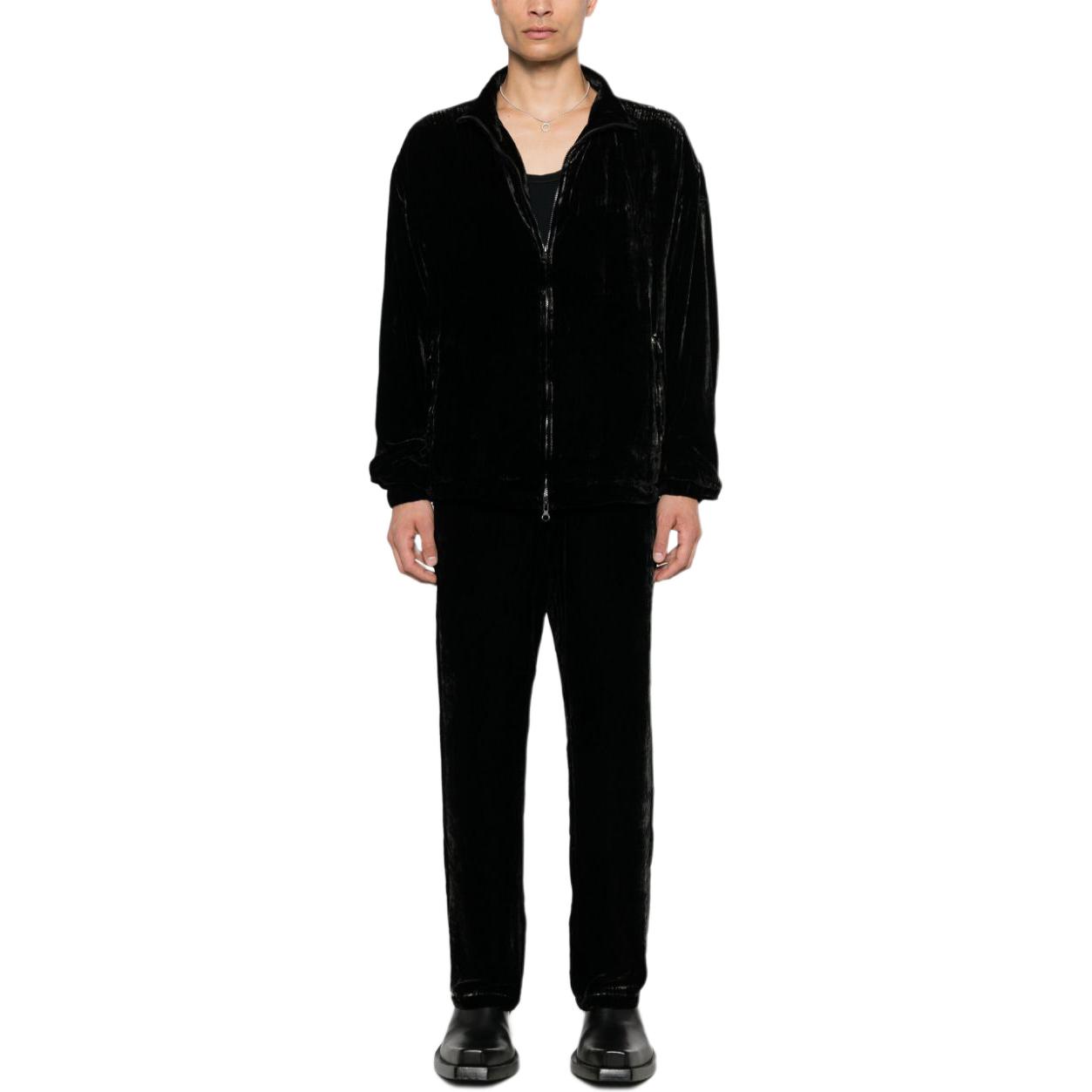 Lookbook 디젤 블랙 캐주얼 팬츠 엘라스틱 웨이스트 & 드로스트링. A141200LIBW-9XX