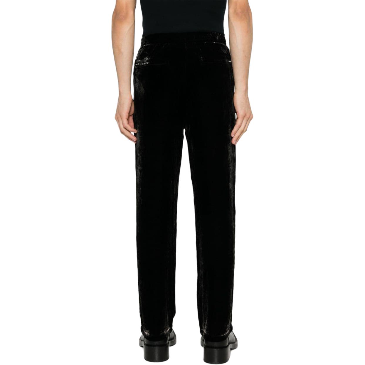 Shop 디젤 블랙 캐주얼 팬츠 엘라스틱 웨이스트 & 드로스트링. A141200LIBW-9XX