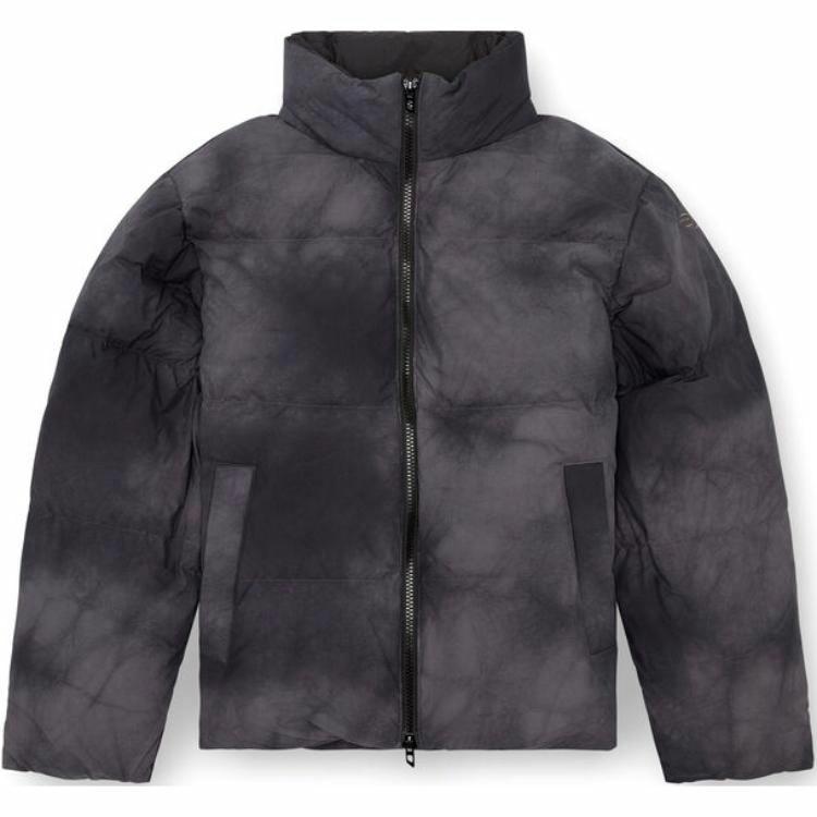 Order DIESEL ブラック カラーブロック ヴィンテージ スタンドカラー ジップアップジャケット A144010CBCS-9XXA