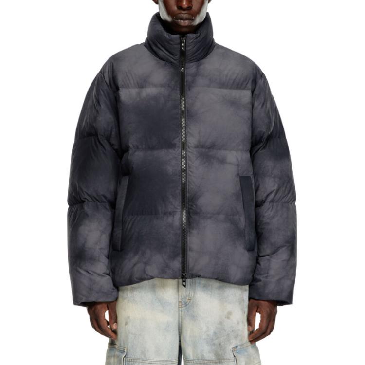 Purchase DIESEL ブラック カラーブロック ヴィンテージ スタンドカラー ジップアップジャケット A144010CBCS-9XXA