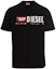 Order DIESEL Black Crew Neck T-Shirt with Logo Print A114210BLAP-900