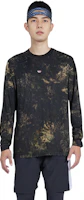Sizing DIESEL ブラック ディストレスト ダイ ロングスリーブ プルオーバー Tシャツ. A133840KLAC-9XXA