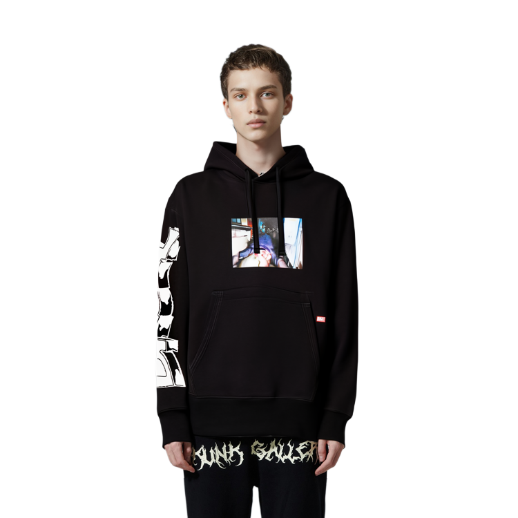 Purchase DIESEL  Black Graphic Print Sweatshirt - Comfortable and Stylish A035920IEAX-9XX