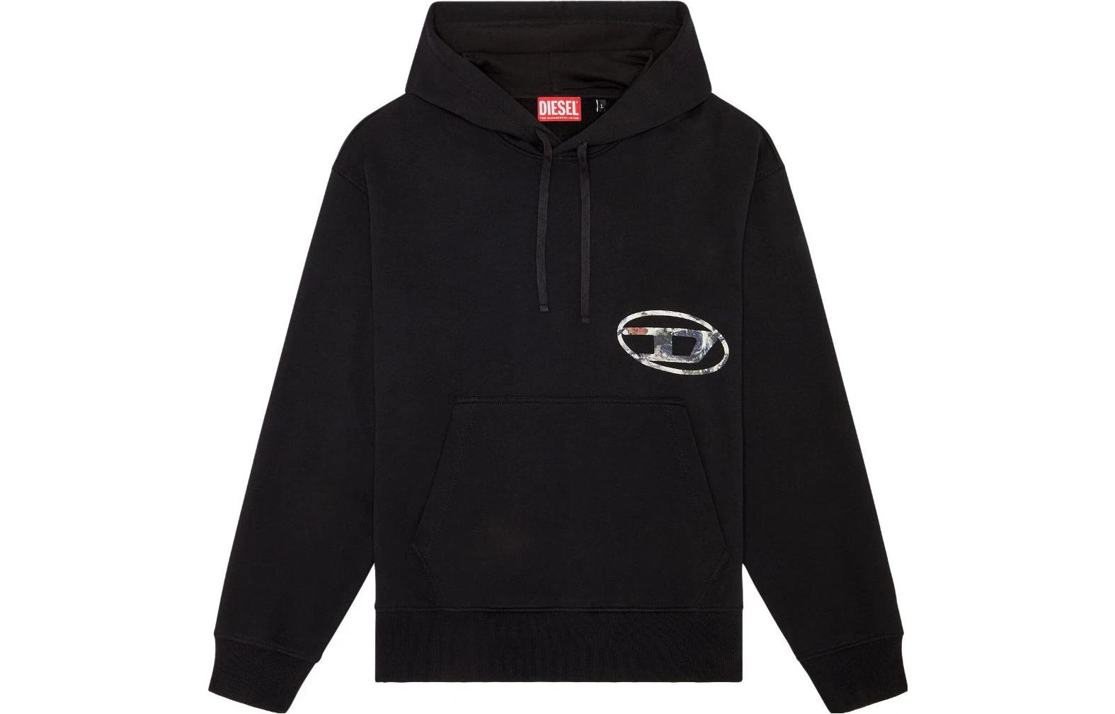 Order DIESEL Sudadera Negra con Estampado de Logo Diseño Casual. A110800JFAV