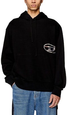 DIESEL Sudadera Negra con Estampado de Logo Diseño Casual. A110800JFAV Lookbook DIESEL Sudadera Negra con Estampado de Logo Diseño Casual. A110800JFAV