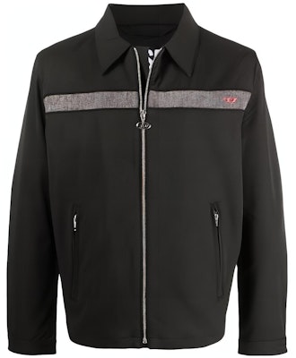 DIESEL Black Long Sleeve Jacket with Logo Print. A036740NUNB9XX Buy DIESEL Black Long Sleeve Jacket with Logo Print. A036740NUNB9XX