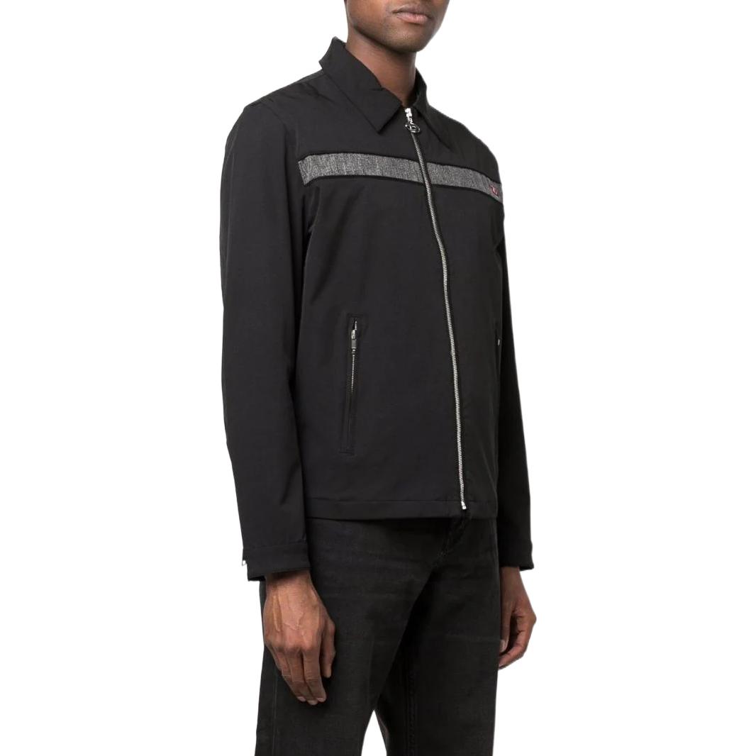 Purchase DIESEL  Black Long Sleeve Jacket with Logo Print. A036740NUNB9XX