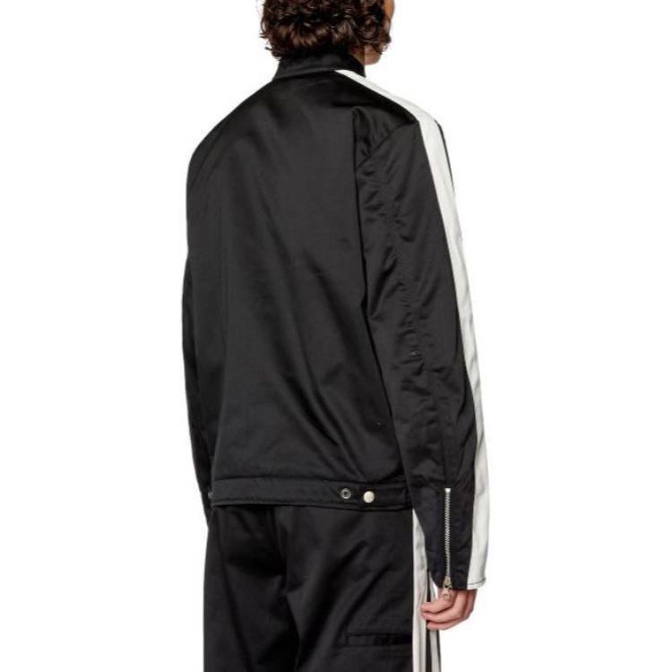 Details for DIESEL Jaket Lengan Panjang Hitam dengan Kolar Berdiri dan Zip Depan A104860HYZI9XX