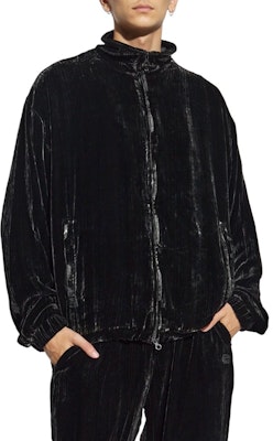 DIESEL Black Loose-Fit Ribbed Hem Drop Shoulder Jacket. A141170LIBW9XX Lookbook DIESEL Black Loose-Fit Ribbed Hem Drop Shoulder Jacket. A141170LIBW9XX