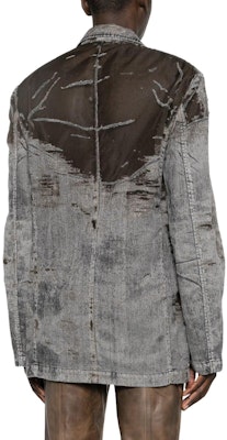 DIESEL 黑色网眼拼接长袖西装夹克 A12555007T7-BLACK Purchase DIESEL 黑色网眼拼接长袖西装夹克 A12555007T7-BLACK