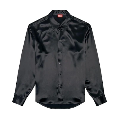 DIESEL Black Oversized Comfy Long-Sleeve Solid Shirt Jacket A132950QIAP-BLACK