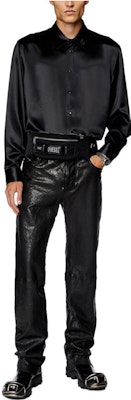 디젤 블랙 오버사이즈 컴피 롱슬리브 솔리드 셔츠 자켓 A132950QIAP-BLACK Purchase 디젤 블랙 오버사이즈 컴피 롱슬리브 솔리드 셔츠 자켓 A132950QIAP-BLACK