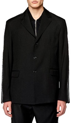 DIESEL 黑色单排扣长袖西装外套 A104150HJAF-9XX Lookbook DIESEL 黑色单排扣长袖西装外套 A104150HJAF-9XX