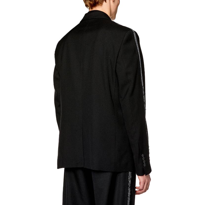 Shop DIESEL 黑色单排扣长袖西装外套 A104150HJAF-9XX