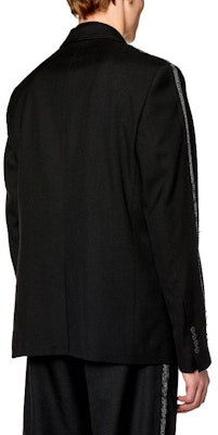 DIESEL 黑色单排扣长袖西装外套 A104150HJAF-9XX Shop DIESEL 黑色单排扣长袖西装外套 A104150HJAF-9XX