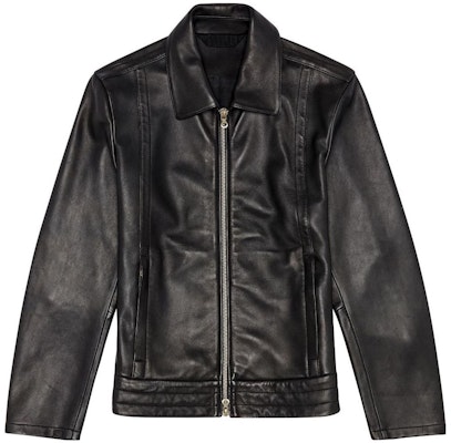 디젤 블랙 슬림핏 긴팔 집업 칼라 재킷. A105140WFAN9XX Order 디젤 블랙 슬림핏 긴팔 집업 칼라 재킷. A105140WFAN9XX