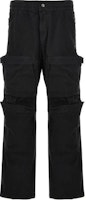 DIESEL Black Solid Color Zipper Cargo Casual Pants. A147590SKAE-9XX DIESEL Black Solid Color Zipper Cargo Casual Pants. A147590SKAE-9XX