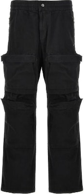 DIESEL Black Solid Color Zipper Cargo Casual Pants. A147590SKAE-9XX Order DIESEL Black Solid Color Zipper Cargo Casual Pants. A147590SKAE-9XX