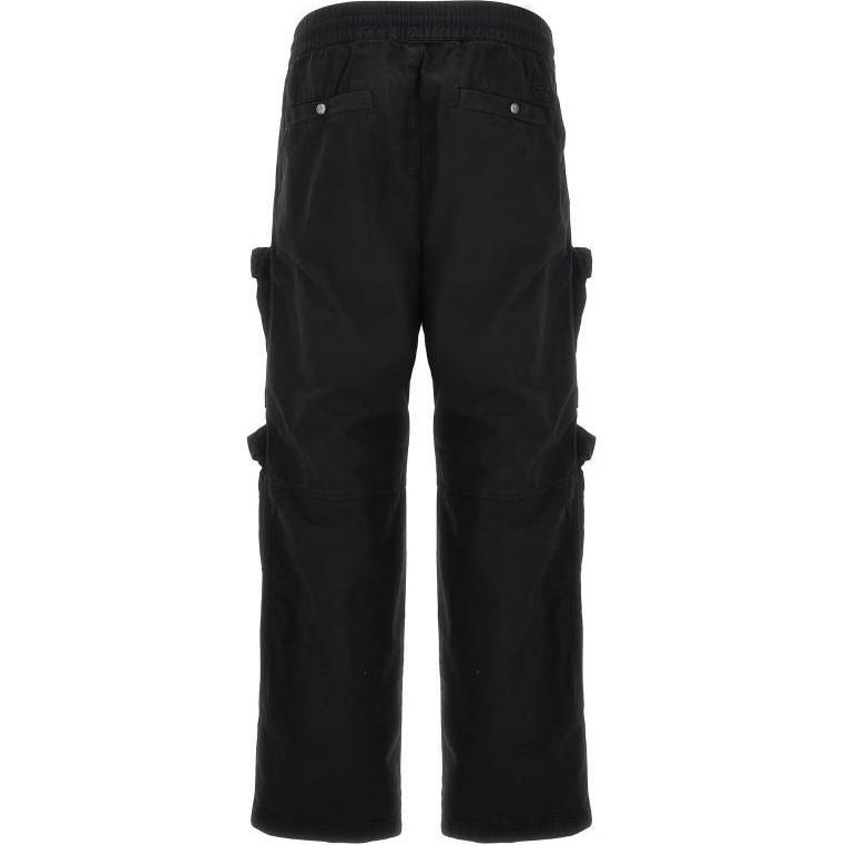 Lookbook 디젤 블랙 솔리드 컬러 지퍼 카고 캐주얼 팬츠. A147590SKAE-9XX