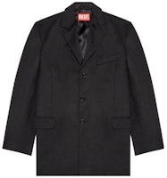 DIESEL Black Solid Single-Breasted Long Sleeve Jacket A104400CKAQ9XX DIESEL Black Solid Single-Breasted Long Sleeve Jacket A104400CKAQ9XX