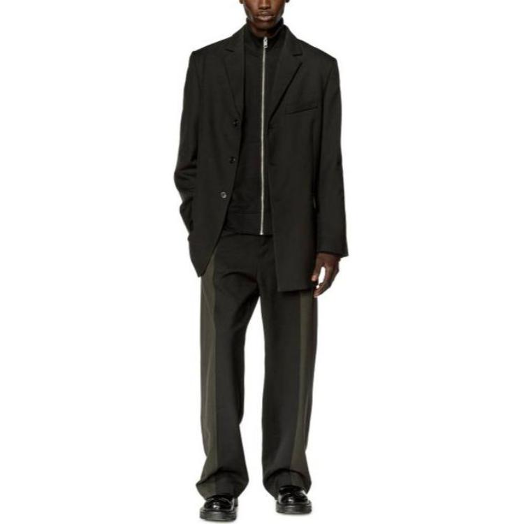 Lookbook DIESEL 黑色单排扣长袖夹克 A104400CKAQ9XX