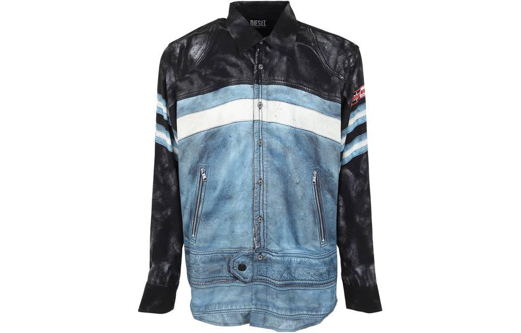 Order DIESEL ブラック ヴィンテージ カラーブロック 長袖シャツ. A088140BJAL-9XX