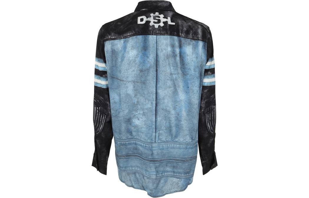 Lookbook DIESEL ブラック ヴィンテージ カラーブロック 長袖シャツ. A088140BJAL-9XX