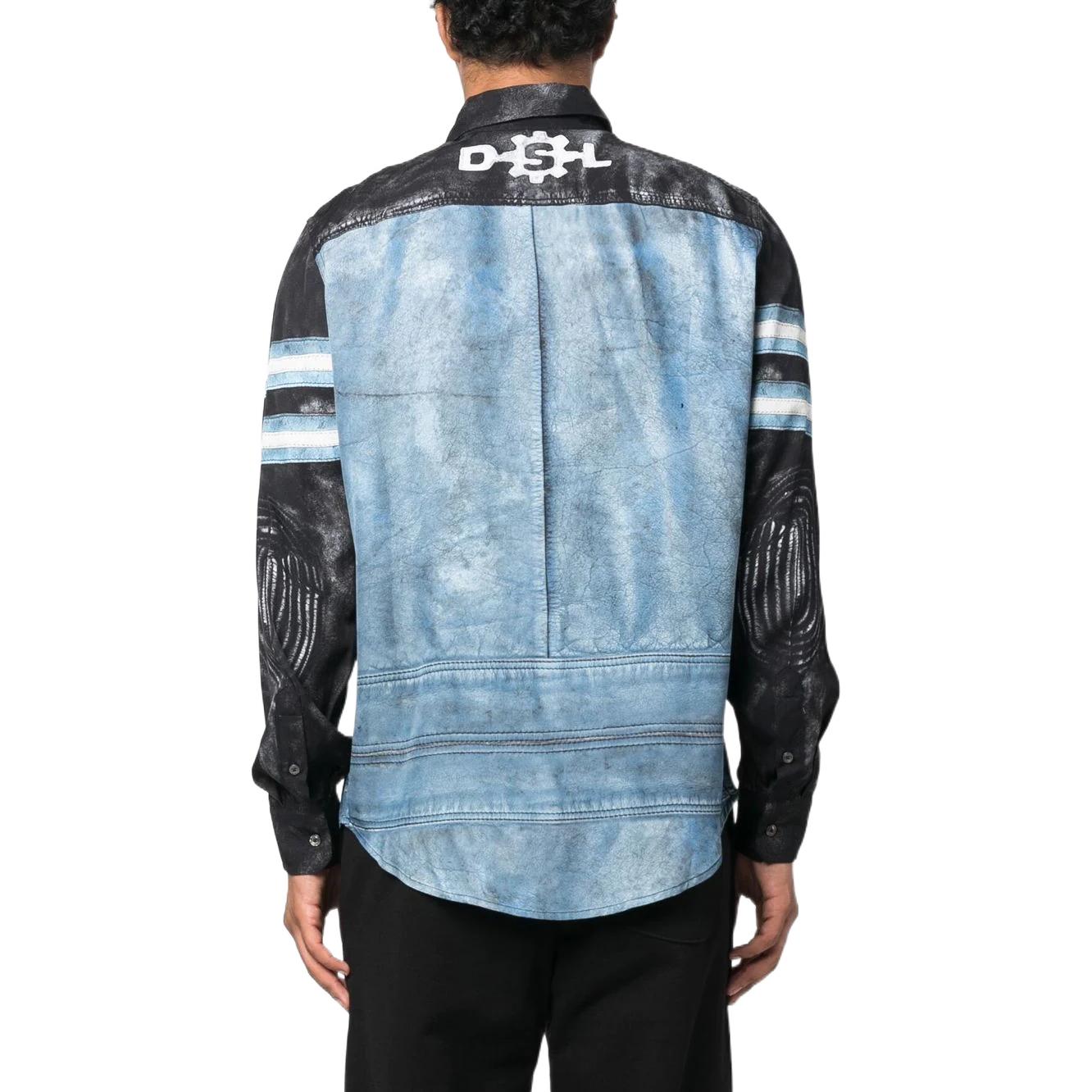 Purchase DIESEL ブラック ヴィンテージ カラーブロック 長袖シャツ. A088140BJAL-9XX