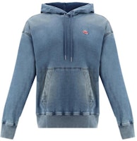DIESEL Blue Denim Pullover Hoodie with Drawstring A03939068FK-01 DIESEL Blue Denim Pullover Hoodie with Drawstring A03939068FK-01