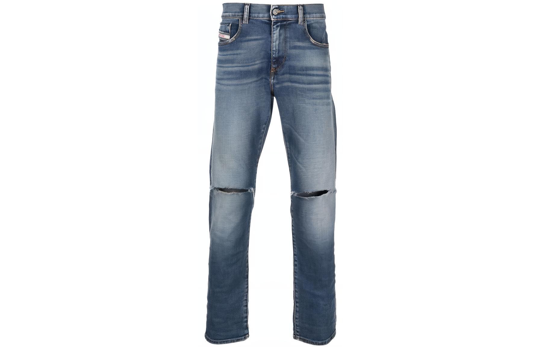 DIESEL  Blue Distressed Skinny Jeans A0356209C8701