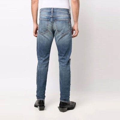 DIESEL 藍色做舊修身牛仔褲 A0356209C8701 Shop DIESEL 藍色做舊修身牛仔褲 A0356209C8701