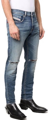 DIESEL 藍色做舊修身牛仔褲 A0356209C8701 Purchase DIESEL 藍色做舊修身牛仔褲 A0356209C8701