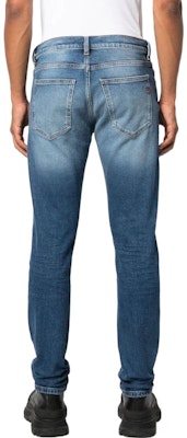 DIESEL 藍色牛仔褲附腰帶環和隱藏式前扣設計。 A035580NFAJ-01 Shop DIESEL 藍色牛仔褲附腰帶環和隱藏式前扣設計。 A035580NFAJ-01