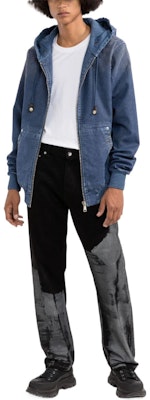 DIESEL 蓝色泼漆连帽牛仔夹克. A027080HCAQ8MG Lookbook DIESEL 蓝色泼漆连帽牛仔夹克. A027080HCAQ8MG