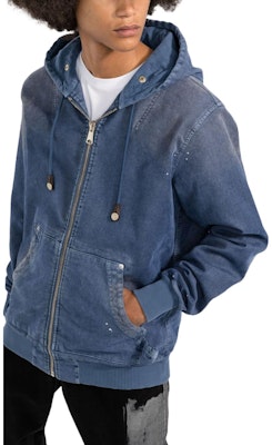 DIESEL 蓝色泼漆连帽牛仔夹克. A027080HCAQ8MG Purchase DIESEL 蓝色泼漆连帽牛仔夹克. A027080HCAQ8MG