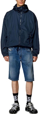 DIESEL Blue Straight-Fit Denim Shorts with Drawstring. A12717068JV-01 Lookbook DIESEL Blue Straight-Fit Denim Shorts with Drawstring. A12717068JV-01