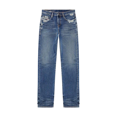 DIESEL Distressed Button-Fly Jeans with Handcrafted Detailing A05156007Q2-01