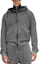 Shop DIESEL Gray Hooded Zip-Up Raglan Sleeve Jacket. A154410BNDC-9DP