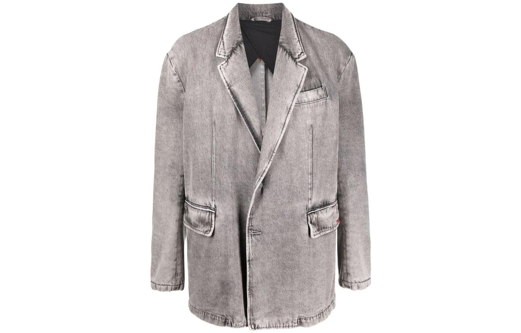 DIESEL  Grey Denim Suit Jacket A040700EIAA02