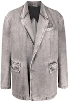 Order DIESEL Grey Denim Suit Jacket A040700EIAA02