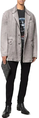 DIESEL Jaket Jas Denim Abu-Abu A040700EIAA02 Lookbook DIESEL Jaket Jas Denim Abu-Abu A040700EIAA02