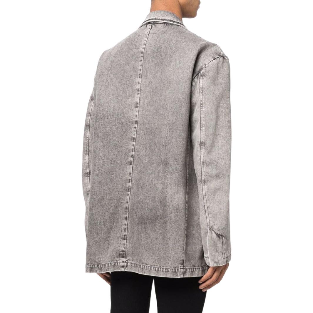 Shop DIESEL 灰色牛仔西装外套 A040700EIAA02