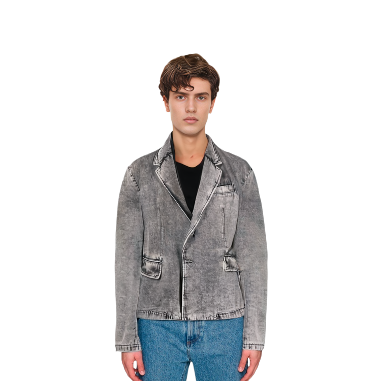 Details for DIESEL 灰色牛仔西装外套 A040700EIAA02