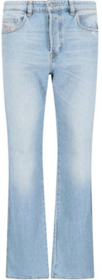 DIESEL 浅蓝色中腰喇叭拉链牛仔裤 A1221809H3901 Order DIESEL 浅蓝色中腰喇叭拉链牛仔裤 A1221809H3901