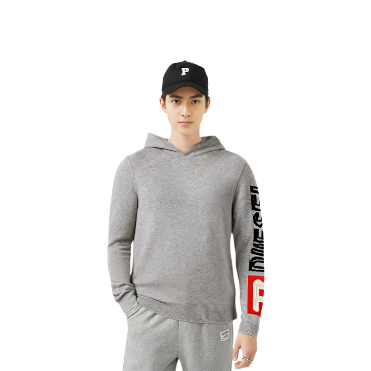 Details for DIESEL 宽松版型标志连帽卫衣 - 灰色 A112230EKAS-96X