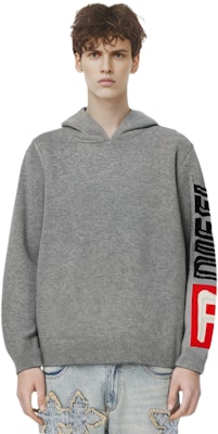DIESEL 宽松版型标志连帽卫衣 - 灰色 A112230EKAS-96X Sizing DIESEL 宽松版型标志连帽卫衣 - 灰色 A112230EKAS-96X