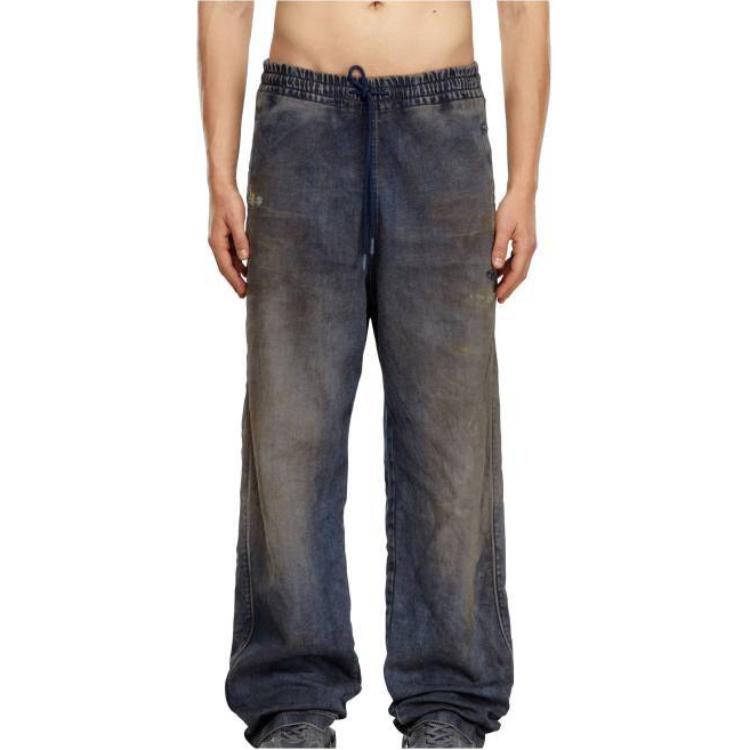 Lookbook DIESEL 宽松低腰直筒弹力牛仔裤 - 灰色 A11941068LV-01