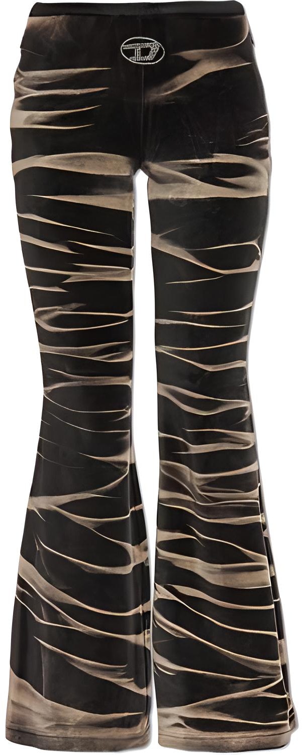 diesel-low-rise-printed-flared-casual-pants-black-a140990-bndt-93-r