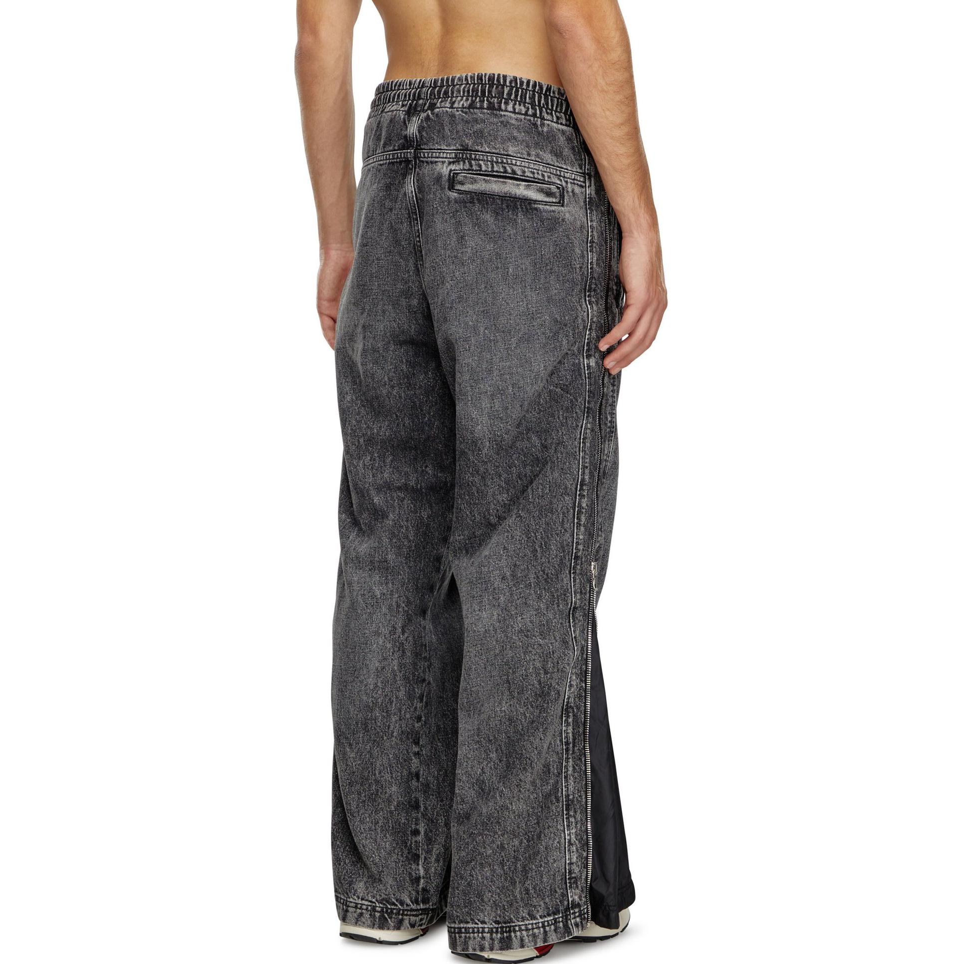 Purchase DIESEL 中腰寬鬆抽繩洗水牛仔褲 - 深灰色。 A1424409K24-02